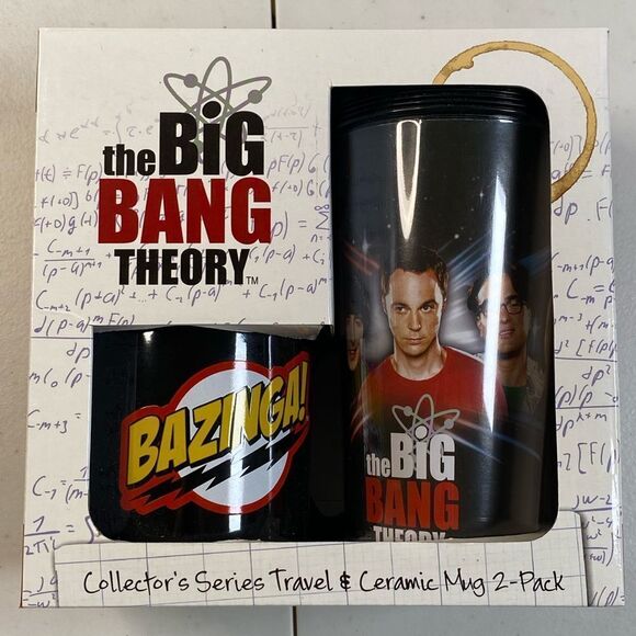 NIB The Big Bang Theory Collector's Series Mug Set - Traveler Mug & Ceramic Mug - Picture 6 of 8